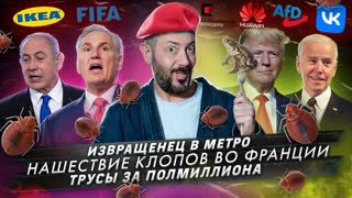 № 452 Извращенец в метро / Нашествие клопов во Франции / Трусы за полмиллиона