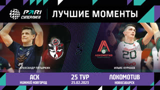 АСК - Локомотив | 25 Тур | 25.02.2023 | PARI Суперлига 2022/23 | Мужчины